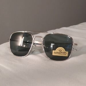 Diamond Supply Co. Silver Frame Sunglasses